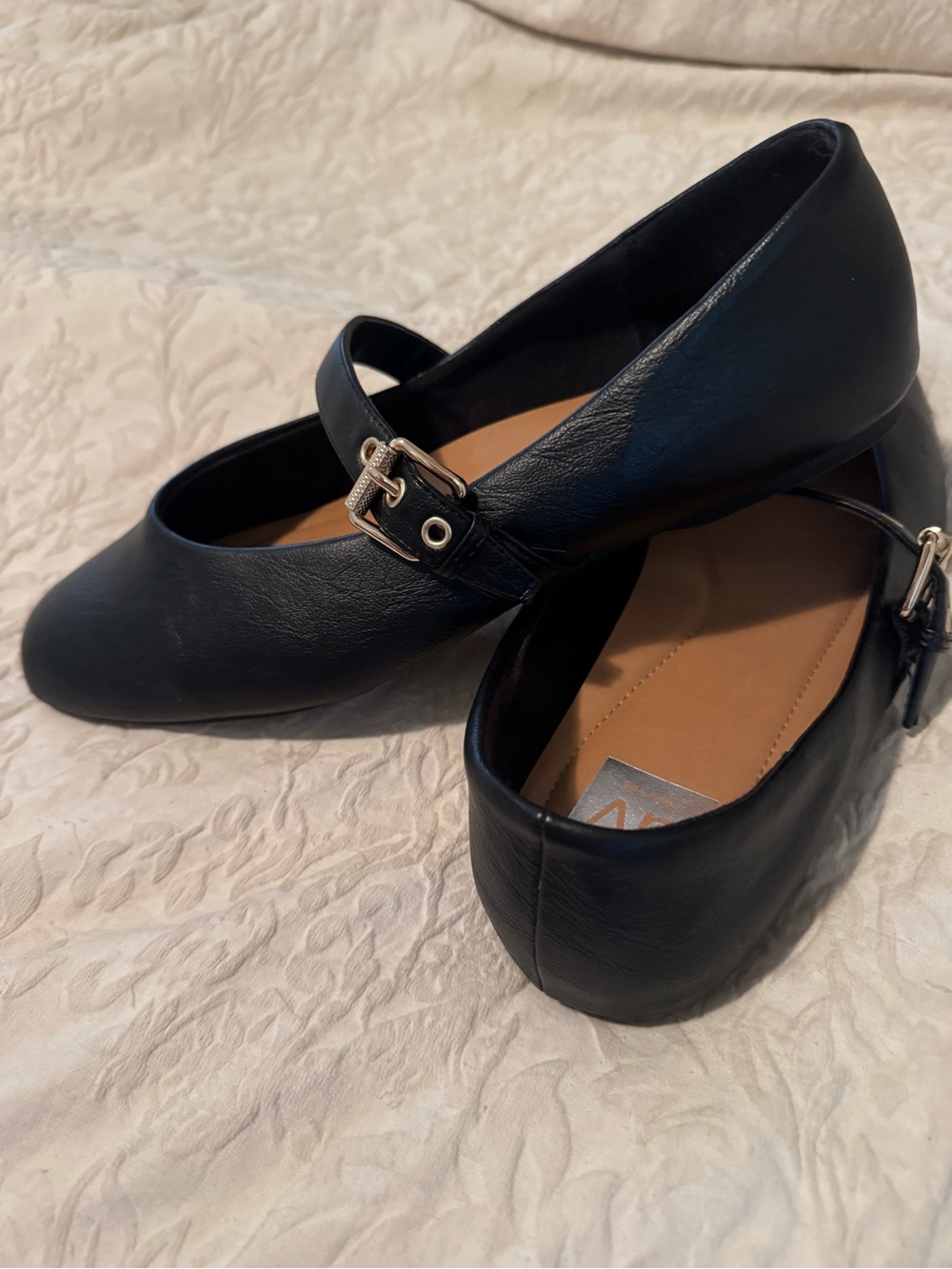 DV by Dolce Vita Black Mary Jane Flats with Gold Buckle - Picture 5 of 5